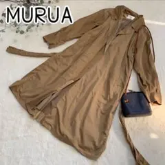 MURUA/トレンチコート/ベージュ/ロング丈/バックプリーツデザイン