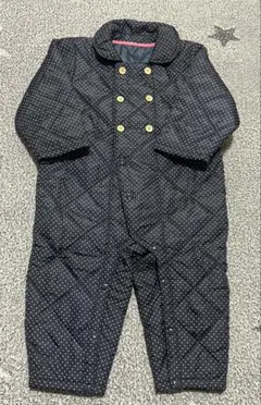 防寒　ジャンプスーツ　ドット　つなぎ
