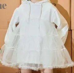 epine é volume tulle hoodie エピヌチュールワンピ