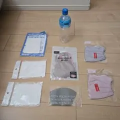 ファッション 洗える ガーゼ マスク 7点セット