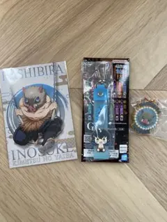 鬼滅の刃　伊之助 一番くじG賞ぽこっとちゃーむ　ぷちぶれ〜く セット　おまけ付き