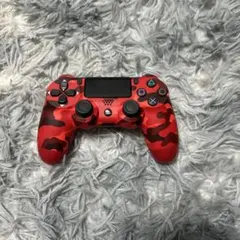 SONY DualShock 4 レッド迷彩コントローラージャンク品