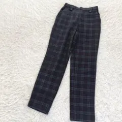 クロッシー パンツ チェック柄 テーパード ウエストゴムのサムネイル