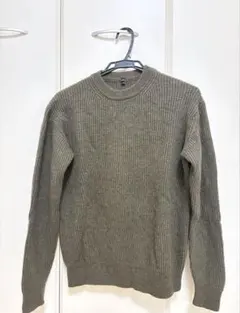 MUJI 無印良品のニット　セーター　Sサイズ（メンズ） カーキーグリーン
