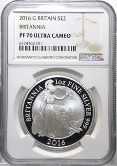 2015 ブリタニア 1オンス 2ポンドプルーフ銀貨 NGC PF70UC JCC | ジャパンコインキャビネット / イギリス 2015年 2ポンド