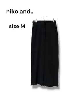 niko and… リブニットスカート タイトスカートストレッチM ウエストゴム