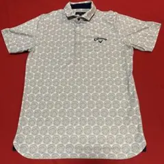 Callaway ゴルフポロシャツ 総柄 サイズL