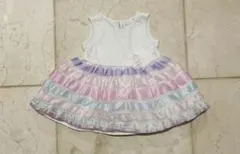 【美品】children's place 　パステルボーダードレス　6-9m