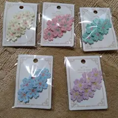 セリア さくら スリーピン 全5種 セット