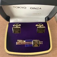 クレディ・スイス ゴールド ネクタイピン カフスセット