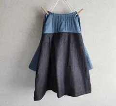 秋プルオーバー*ダンガリー×デニム·ドルマンスリーブ·岡山デニム