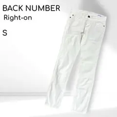 BACKNUMBER ホワイトデニムパンツ　スキニージーンズ　ストレッチ