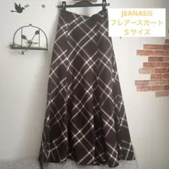 チェックフレアースカート　Ｓサイズ