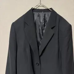 レディーステーラードジャケット(M)シンプルブラック無地　卒業式入学式