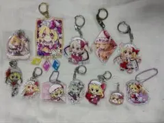 引退品】プリパラ アクリルキーホルダー 缶バッジ まとめ7点セット