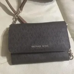 MICHAEL KORS 二つ折り財布 ダークブラウン