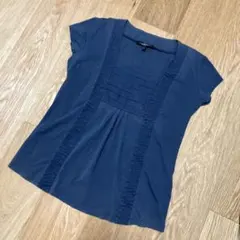 MaxMara マックスマーラ　ネイビー フリル Tシャツ Mのサムネイル