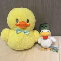 【新品】あひるのこ & マインクラフト BIGぬいぐるみ 豪華2点セットのサムネイル