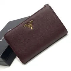 2025年最新】PRADA カラー：ブラウン系 二つ折り財布の人気アイテム