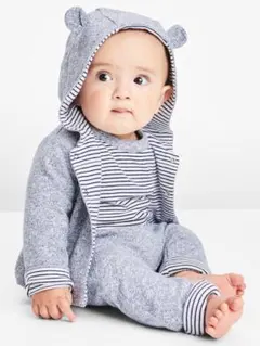 BabyGAP◎フェイバリット　リバーシブルくまさんパーカー 60cm