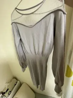 ニットミニワンピです！１回だけ着用しております。