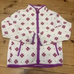 UNIQLO フリースジャケット 130サイズ 花柄