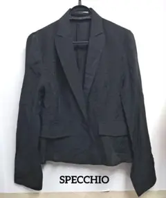 SPECCHIO ブラック 薄手テーラードジャケット40