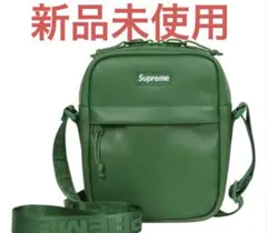 新品 Supreme Leather Shoulder Bag Green