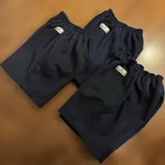 体操服　ハーフパンツ　ネイビー　120-130cm ３枚セット
