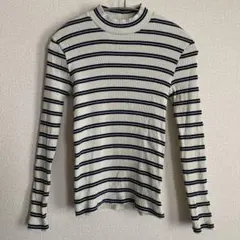 UNIQLO ユニクロ　長袖　タートル　ニットボーダー　トップス