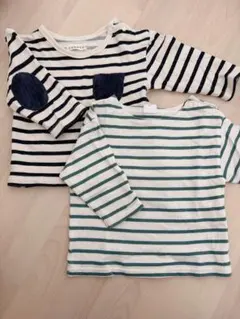 【美品】ボーダー長袖Tシャツ2枚セット