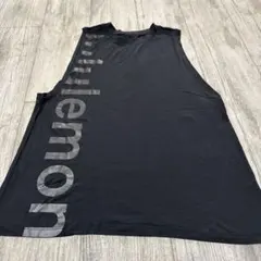 lululemon ロゴプリント ノースリーブ タンクトップ ブラックのサムネイル