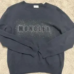 MONCLER ブラックセーター ビジュー装飾