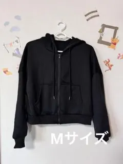 ショートパーカー レディース M