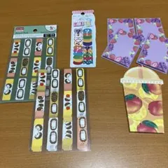 DAISO インデックスシール 動物・フルーツ柄 まとめ売り