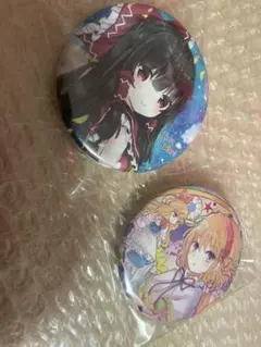 東方Project 缶バッジ 博麗霊夢 アリス マーガレット セット