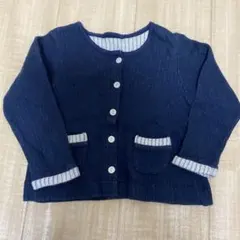 90 ユニクロ カーディガン 羽織 ボレロ 紺