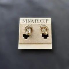 NINA RICCI ゴールドトーン イヤリング