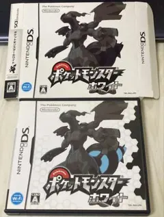 ポケットモンスターホワイト 任天堂DS用ソフト(紙箱&外箱&説明書付）動作確認済