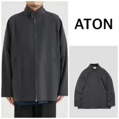 【新品】ATON 160S DOUBLE SAXONY ハリントンジャケット 4のサムネイル