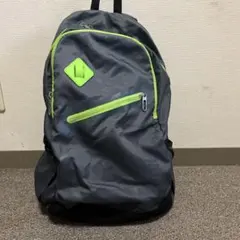 NIKE リュックサック グレー×ライムグリーン