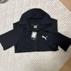PUMA メンズ 半袖 フーデッド ジャージ ブラック Lのサムネイル