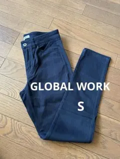 GLOBAL WORK スキニーパンツ S ネイビー