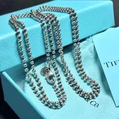 美品✨ティファニー ボールチェーンネックレス925 玉2mm ロング 86cm