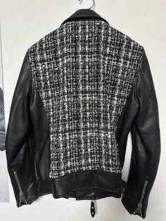 Lewis Leathers CHANELツイード ダブルライダースジャケット - メルカリ