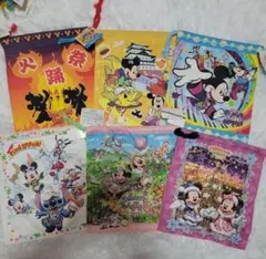 ディズニー 巾着 6セット クリスマス イースター Summer 正月