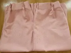 ピンク色 ドレープカーテン 2枚セット　100×113のサムネイル