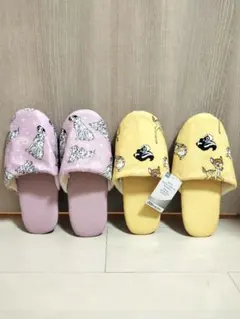 ディズニー100周年 スリッパ 2足セット Disney