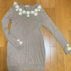 インゲボルグ●9●フラワーモチーフが素敵なメンニットワンピース