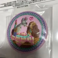 わんわん物語 刺繍缶バッジ ディズニー